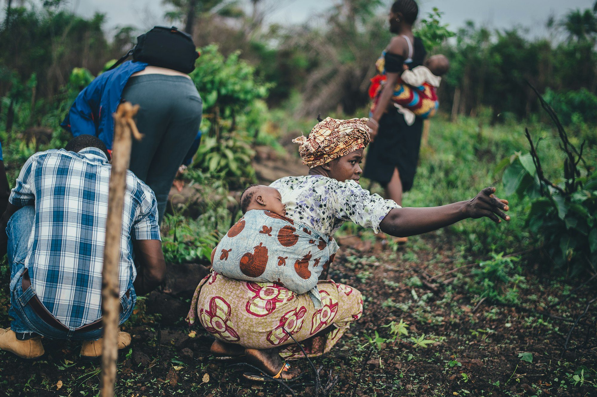Agricultrice au travail